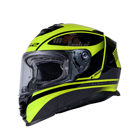 LS2 FF800 Storm II Dodger Black Hi Viz Yellow Gloss Helmet