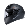 LS2 FF320 Stream Evo Solid Black Matt Helmet (D Ring)