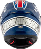 KYT Striker Brock Parkes Replica Gloss Blue White Helmet