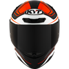 KYT TT Revo Overtech Black Orange Gloss Helmet