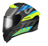 MT Hummer B Tubex Gloss Black Blue Yellow B3 Helmet