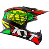 KYT Jumpshot #1 Gloss Black Green Fluro Helmet
