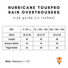 MOTOTECH Hurricane Tour Pro Rain Overtrousers Waterproof Pants with Cargo Pockets (Dark Grey)