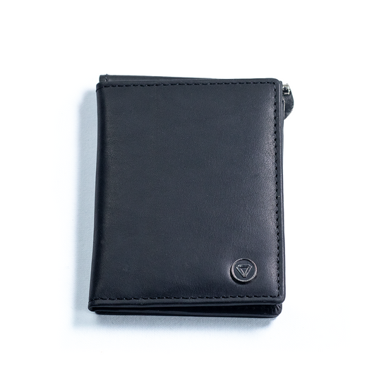 CARBONADO Tri Fold Money Clip Wallet (Black)