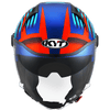 KYT D City Lucent Blue Orange Gloss Open Face Helmets