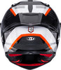 KYT R1R Carbon Zone Gloss Black Orange Helmet