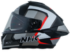 NHK K5R Retro Gloss Black Silver Red Helmet