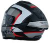 NHK K5R Retro Gloss Black Silver Red Helmet