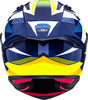 KYT R1R Diamond Gloss Blue Yellow Helmet