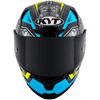 KYT Striker 2V #01 Gloss Black Blue Helmet