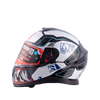 MT Thunder 3 SV Spoiler TX A7 Gloss White Blue Black Helmet