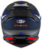 KYT R2R Pro LED Matt Black Blue Helmet