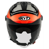 KYT D City Overtech Gloss Black Fluro Orange Helmet