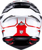 KYT R2R Pro Parsec Gloss White Red Helmet