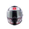 MT Thunder 3 SV Spoiler TX A7 Gloss White Blue Black Helmet