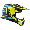 KYT Jumpshot #3 Black Aqua Gloss Helmet