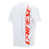 Dainese TShirt Big Logo (White Fluro Red) - Moto Central