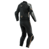 Dainese Avro 4 Men Two Piece Motorcycle Leather Suit (Black Matt Charcoal Grey Tibetian Platinum) - Moto Central