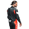 Dainese Tosa Men One Piece Motorcycle Perforated Leather Suit (Black Fluro Red White)