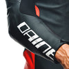 Dainese Tosa Men One Piece Motorcycle Perforated Leather Suit (Black Fluro Red White)