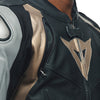 Dainese Avro 4 Men Two Piece Motorcycle Leather Suit (Black Matt Charcoal Grey Tibetian Platinum) - Moto Central