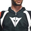 Dainese Avro 4 Men Two Piece Motorcycle Leather Suit (Black Matt Fluro Red White) - Moto Central