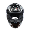NHK K5R Doodle Gloss Black Silver Helmet