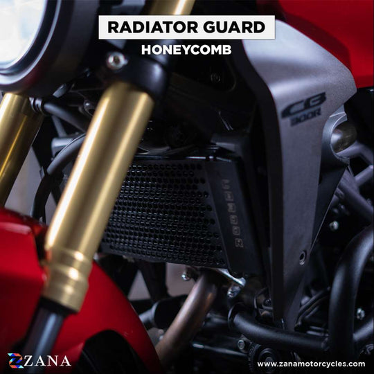 ZANA HONDA CB 300R RADIATOR GUARD HONEYCOMB BLACK (ZI-8246)
