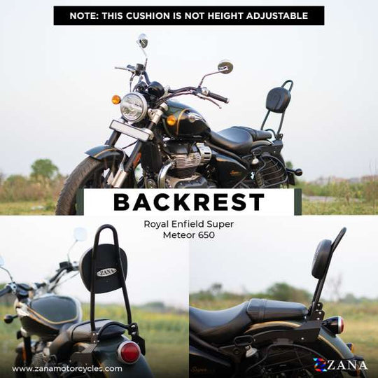 ZANA Sissy Bar Backset Compatible with Zana Luggage Rack For Super meteor 650 (ZI-8315)