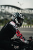 NHK K5R Nebula Gloss Black Tosca Blue Grey Helmet