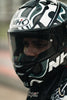 NHK K5R Nebula Gloss Black Tosca Blue Grey Helmet