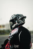 NHK K5R Nebula Gloss Black Tosca Blue Grey Helmet
