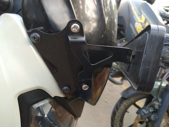 Carbon Racing Number Plate Extension Kit for Bajaj Dominar 250 400 Windshield
