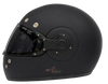 SMK Retro Solid Matt Black with Tinted Visor (MA220) Helmet