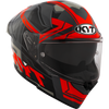 KYT R2R Pro Octane Black Red Gloss Helmet