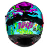 NHK K5R Ride with Grin Gloss Multi Blue Black Helmet