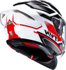 KYT R2R Pro Parsec Gloss White Red Helmet