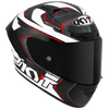 KYT NZ Race Carbon Competition Gloss Black White Helmet