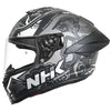 NHK K5R Wayang Matt Black Silver Helmet