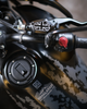 Trip Machine Brake Oil Reservoir Cap for Royal Enfield Himalayan 450 Guerrilla 450 (Silver Black)