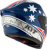 KYT Striker Brock Parkes Replica Gloss Blue White Helmet