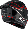 KYT Striker Davo Replica Gloss Black Red Fluro Helmet