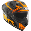 KYT R2R Pro Octane Black Orange Gloss Helmet