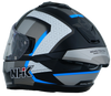NHK K5R Retro Gloss Black Silver Blue Helmet