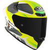 KYT TT Revo Gear Black Yellow Gloss Helmet