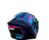 SMK Typhoon Aerot Gloss Blue Fluro Red (GL552) Helmet