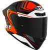 KYT TT Revo Overtech Black Orange Gloss Helmet