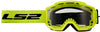 LS2 Charger Pro Goggles with Clear Visor (Hi Viz Yellow)