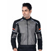 Raida Tourer Motorcycle Riding Jacket (Black Grey Red)