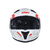 SMK Stellar Sports Stage Gloss White Grey Red (GL163) Helmet